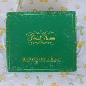 trivial pursuit allstar sports edition subsidiary card set for the master editio